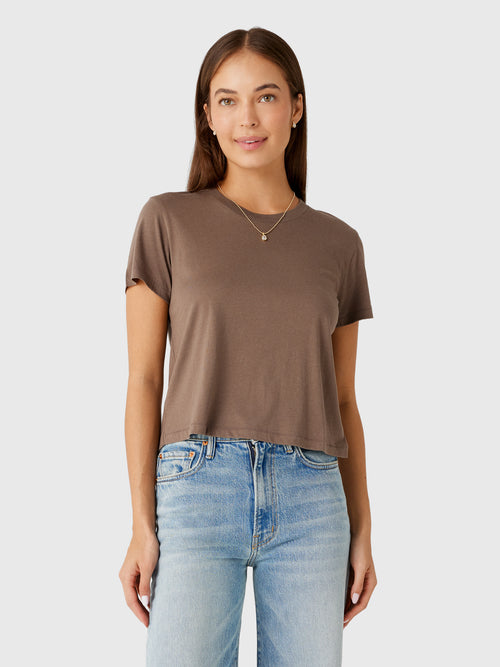 Eterne Women's Short Sleeve Boxy Tee