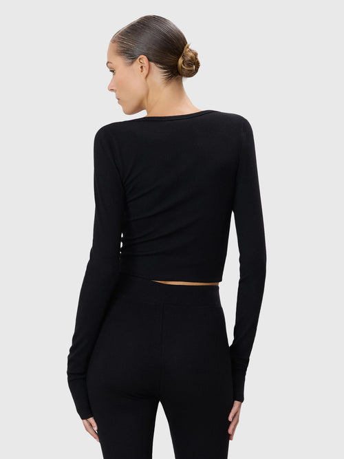 Eterne Women's Cropped Cardigan
