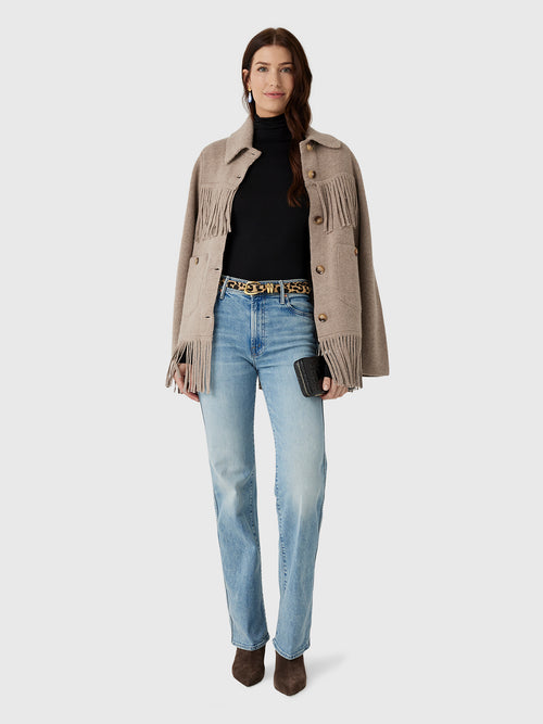 Eterne Women's Fitted Turtleneck Top - Saint Bernard