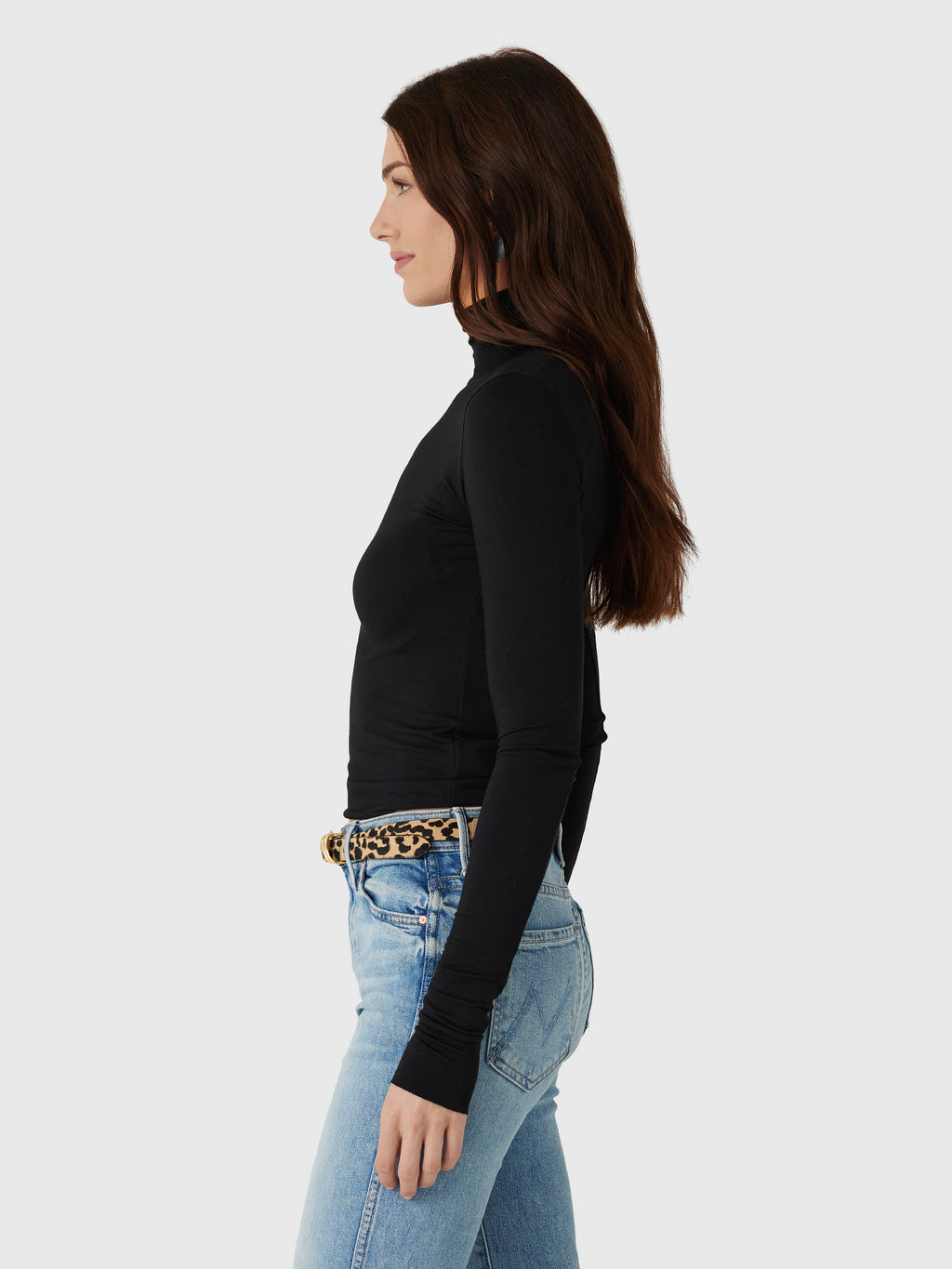 Eterne Women's Fitted Turtleneck Top - Saint Bernard