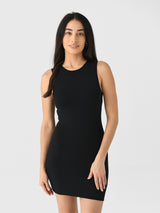 Eterne Women's Sleeveless Crewneck Mini Dress - Saint Bernard