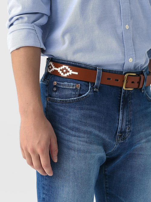 Santo Men's Embroidered Polo Belt