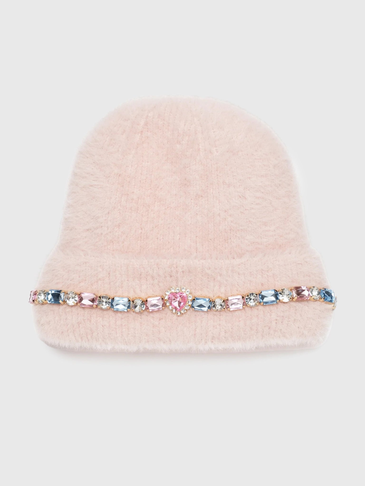 Super Smalls Girls' Cotton Candy Jeweled Beanie - Saint Bernard