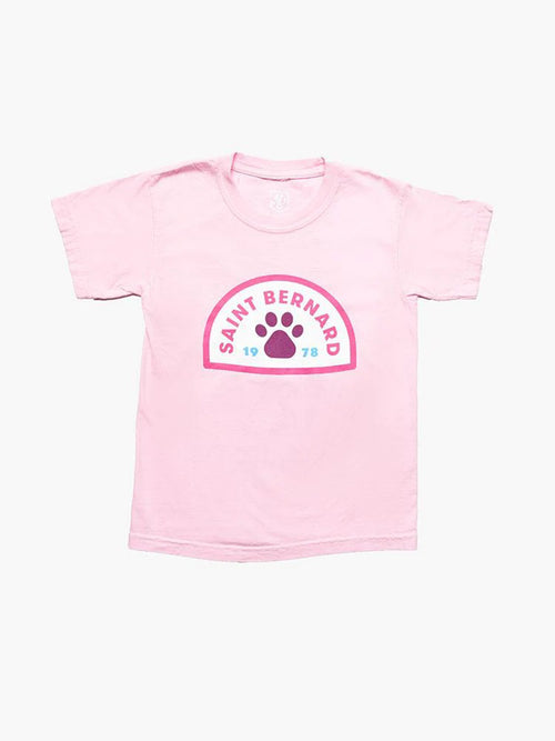 Saint Bernard Kids' Short Sleeve Dog Shield Tee - Saint Bernard