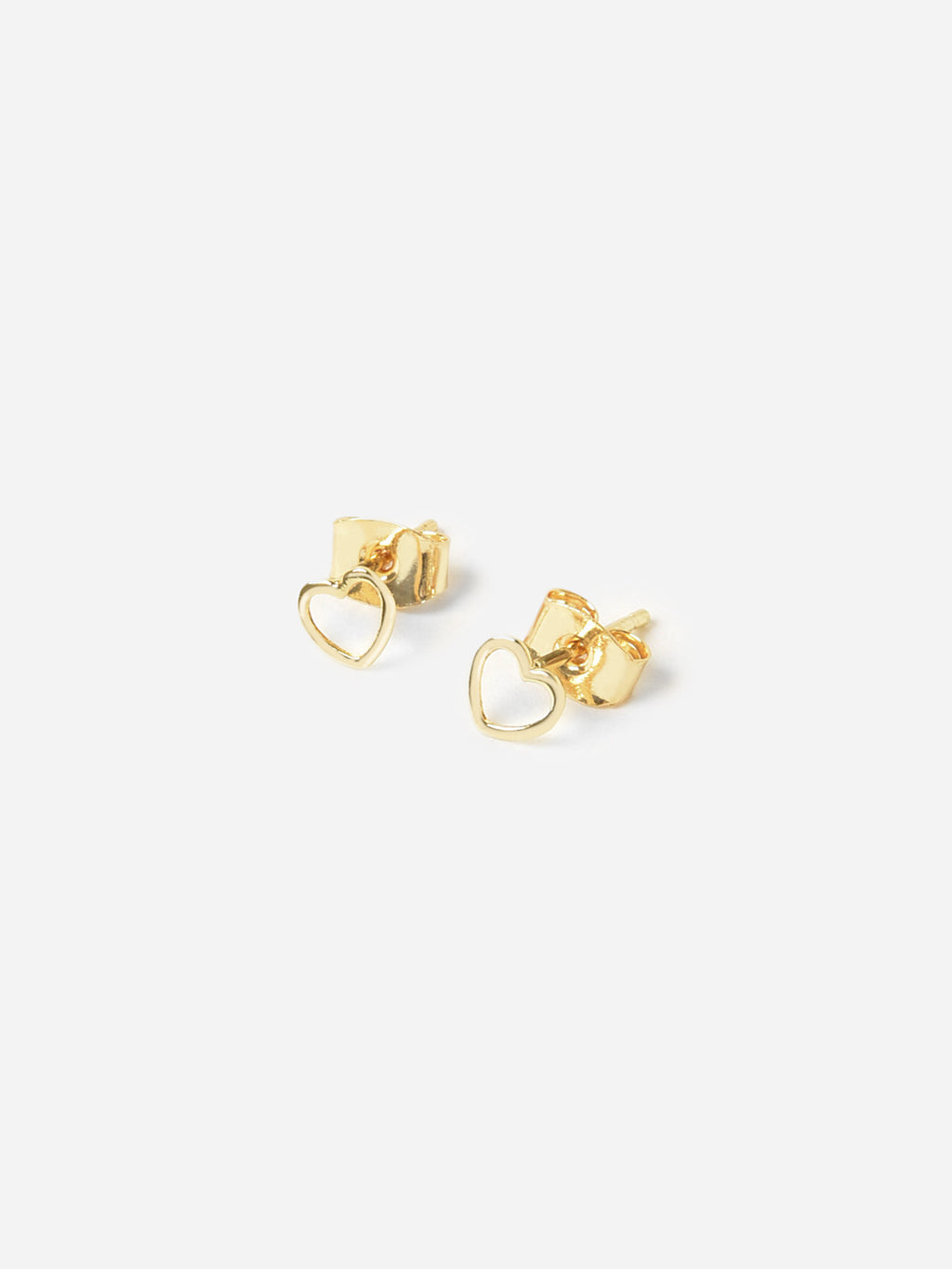 TAI Women's Open Heart Stud Earrings - Saint Bernard