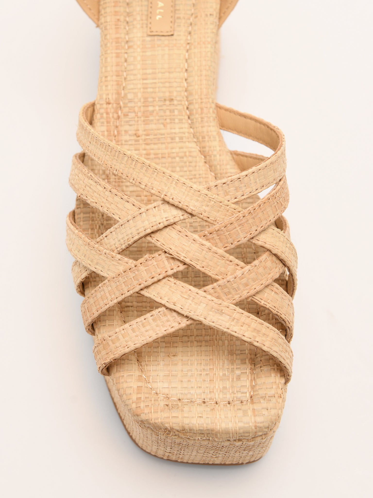 Loeffler Randall Women's Channing Raffia Platform Sandal - Saint Bernard