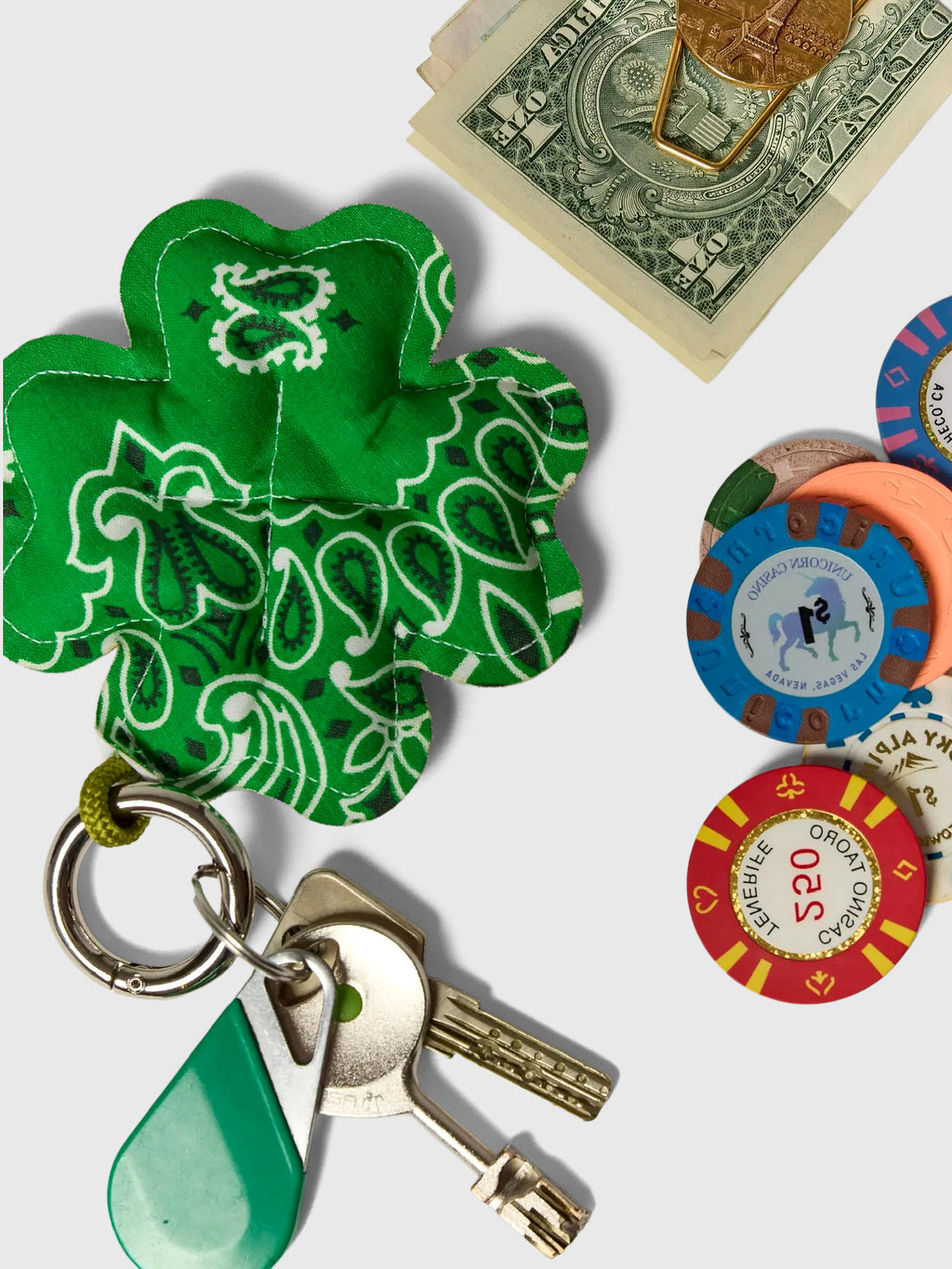 Call It By Your Name Clover Keyring - Saint Bernard