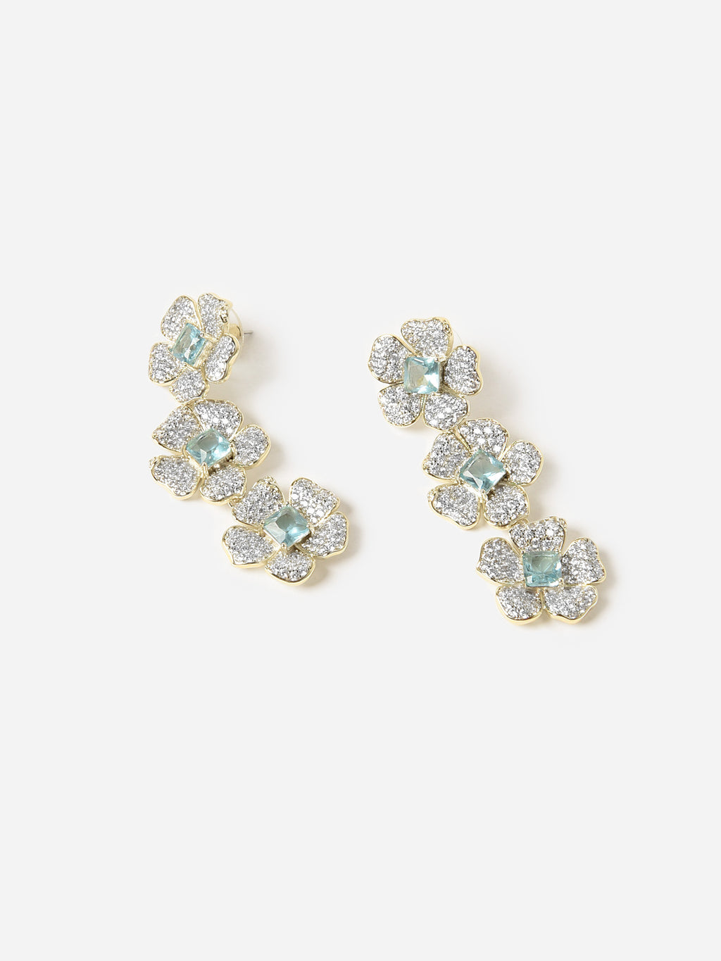 Nicola Bathie Women's Chelsea Garden Flower Drop Earrings - Saint Bernard