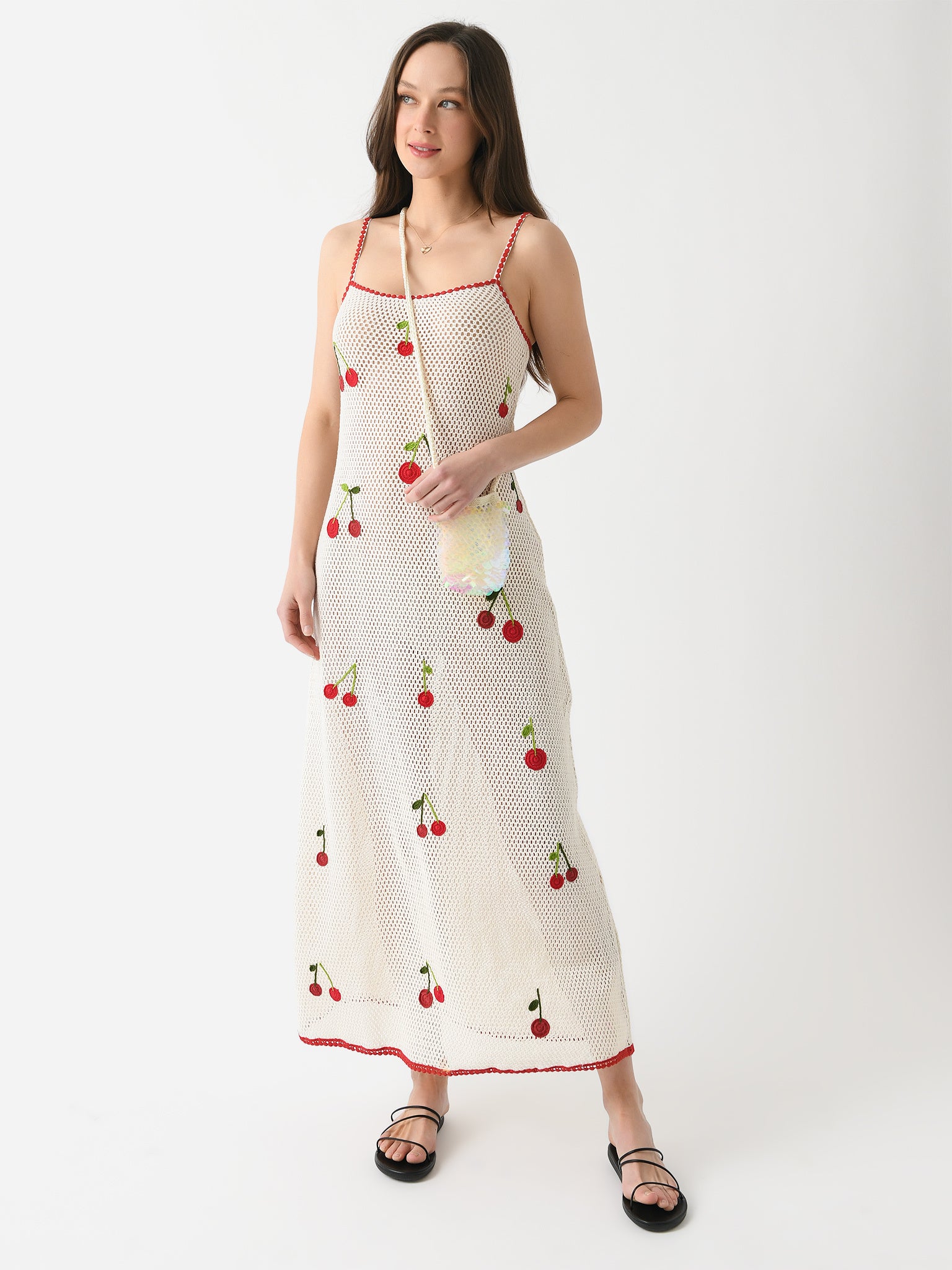 Leslie Amon Women's Treasure Cherry Maxi Dress