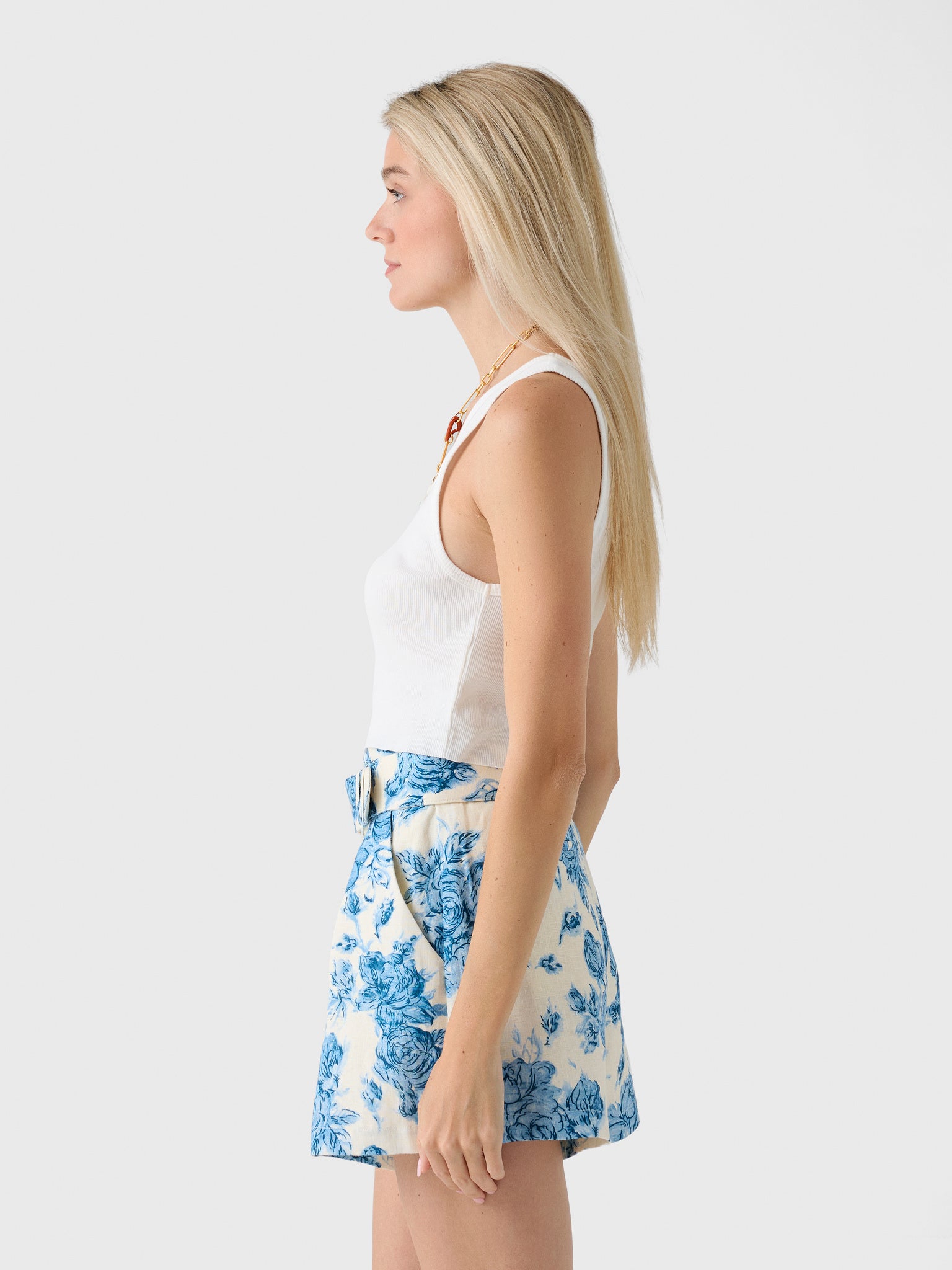 Eterne Women's Cropped Scoop Neck Tank - Saint Bernard