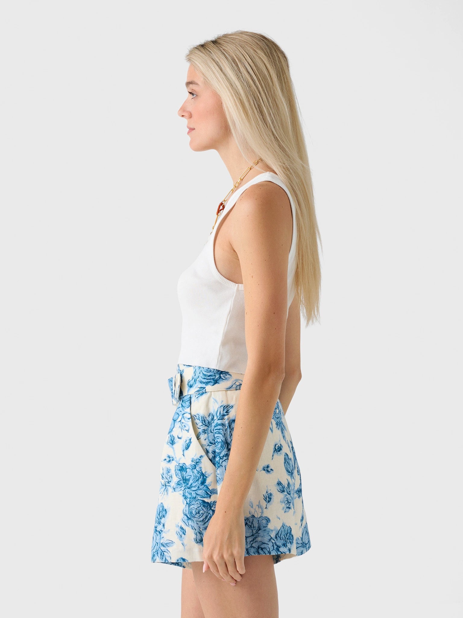 Eterne Women's Cropped Scoop Neck Tank - Saint Bernard