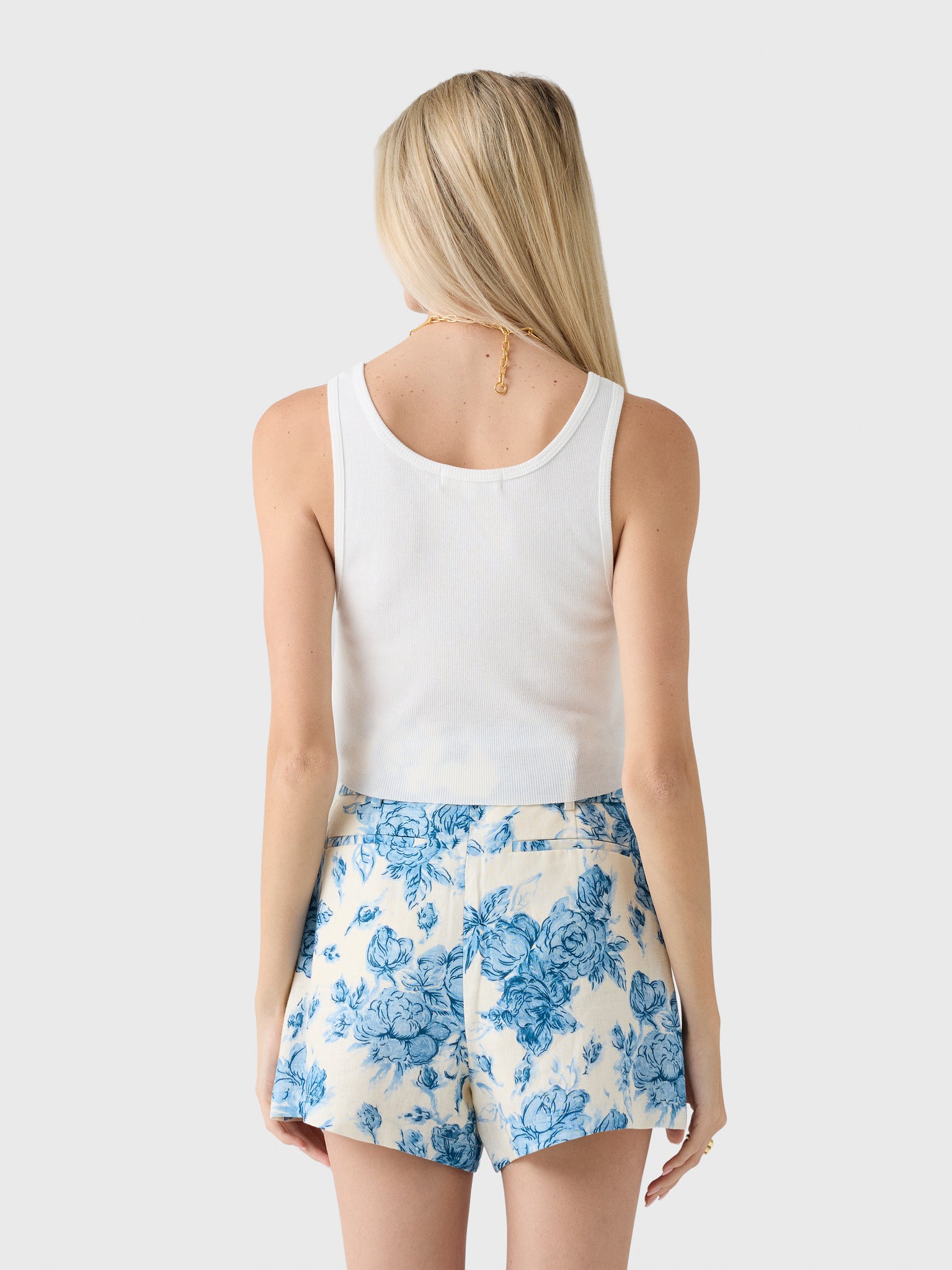 Eterne Women's Cropped Scoop Neck Tank - Saint Bernard