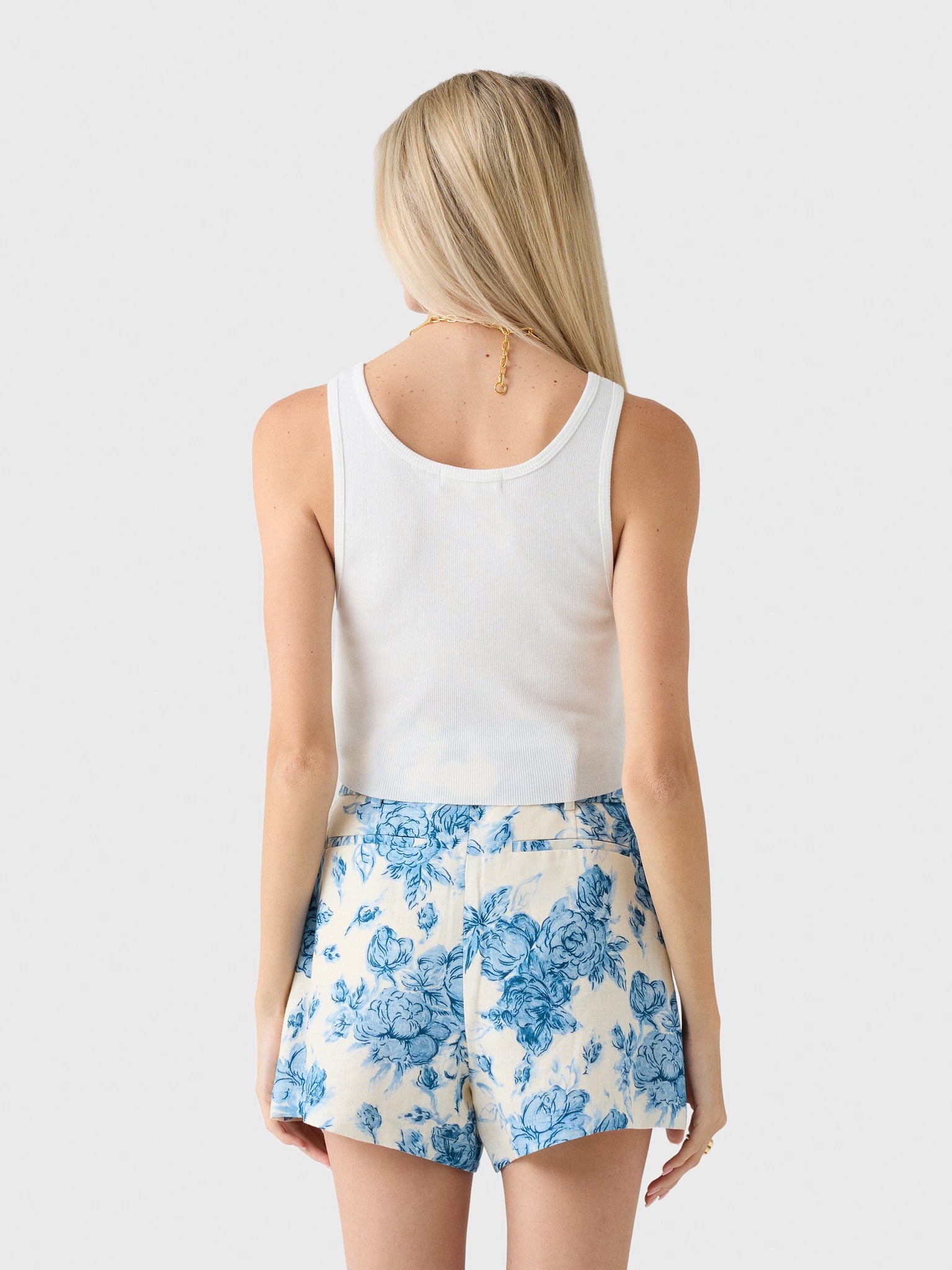 Eterne Women's Cropped Scoop Neck Tank - Saint Bernard
