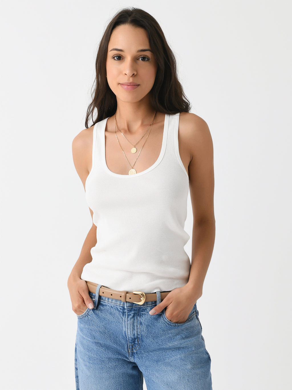 Eterne Women's Rib Racerback Tank - Saint Bernard