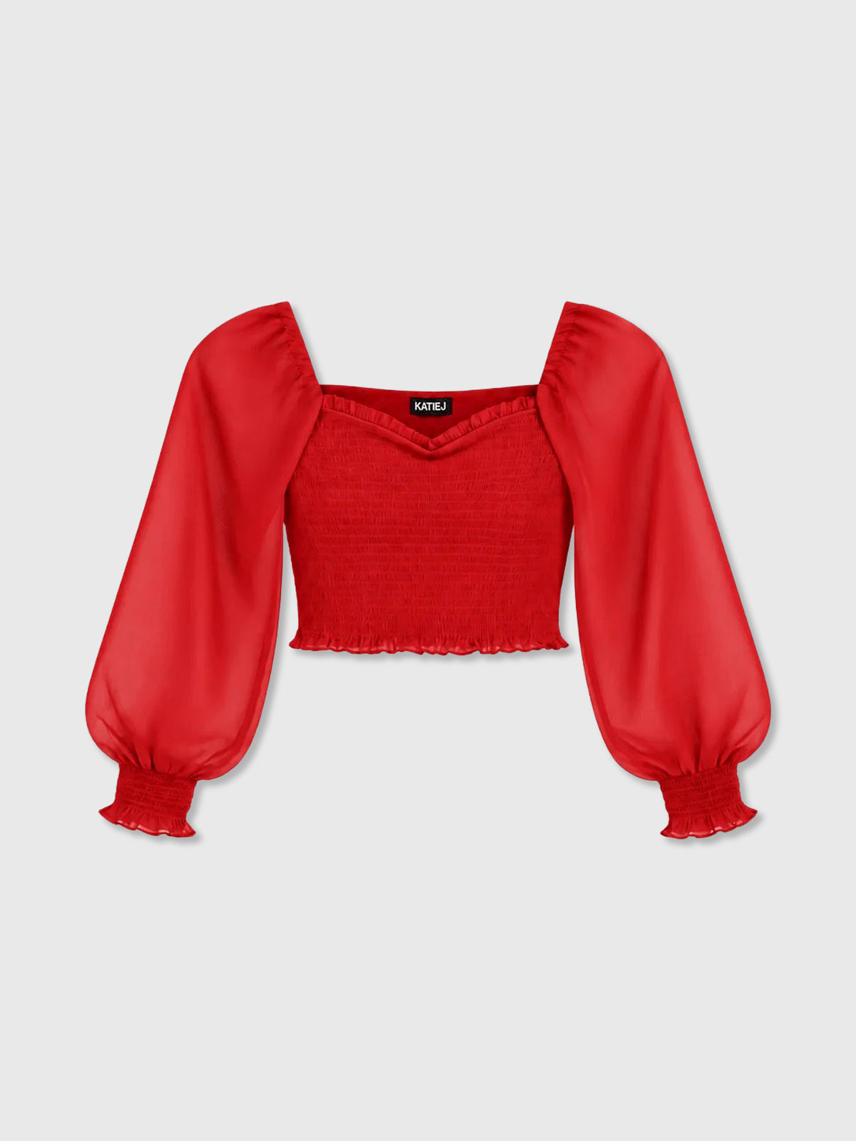 Katie J NYC Tween Girls' Chloe Long Sleeve Top - Saint Bernard
