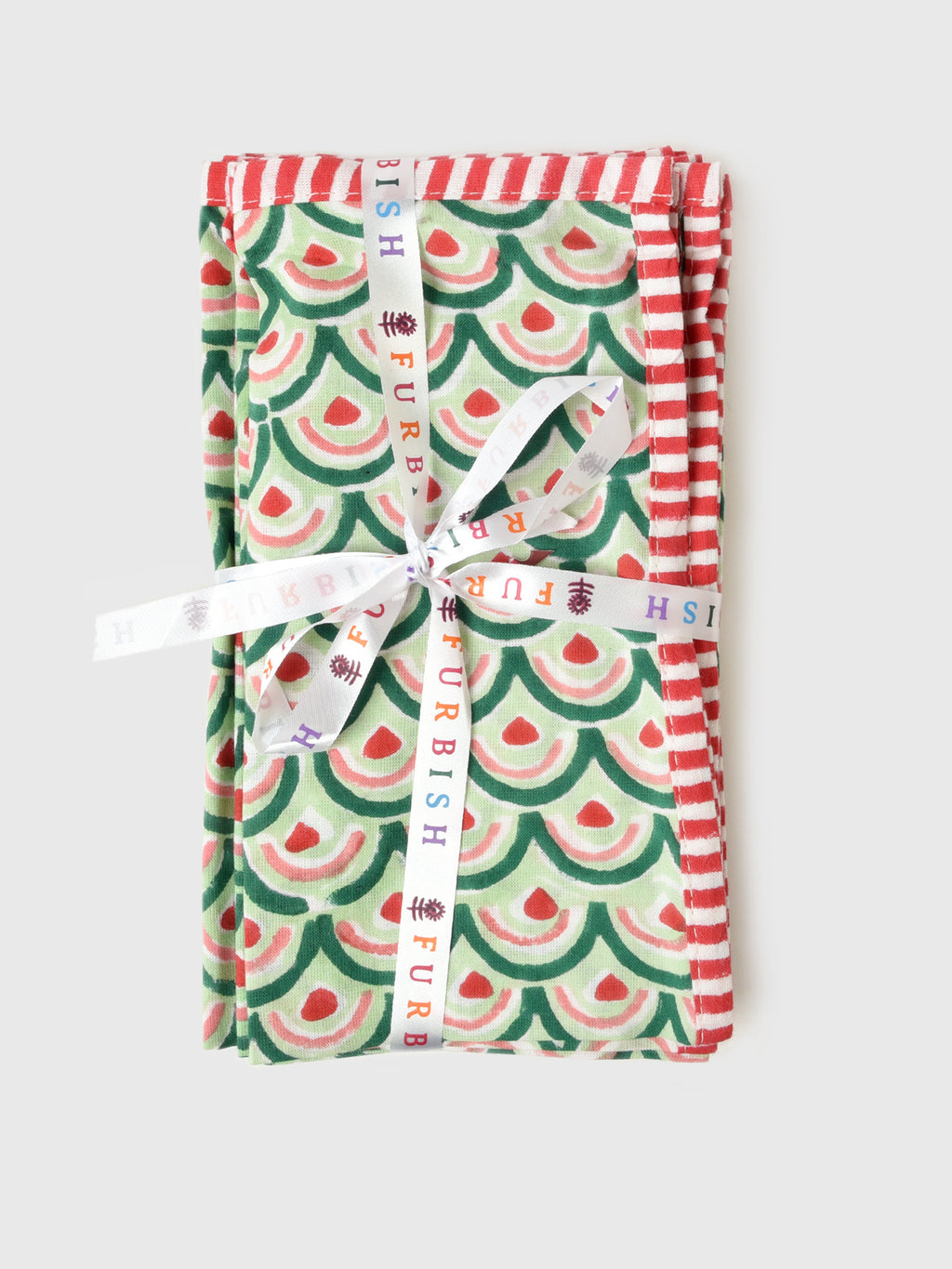 Furbish Christmas Napkin Set - Saint Bernard