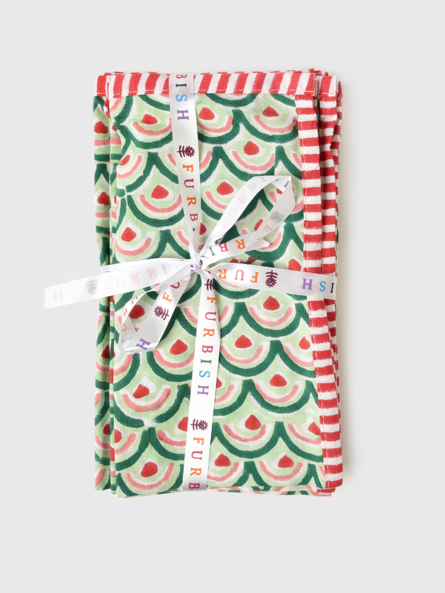 Furbish Christmas Napkin Set - Saint Bernard