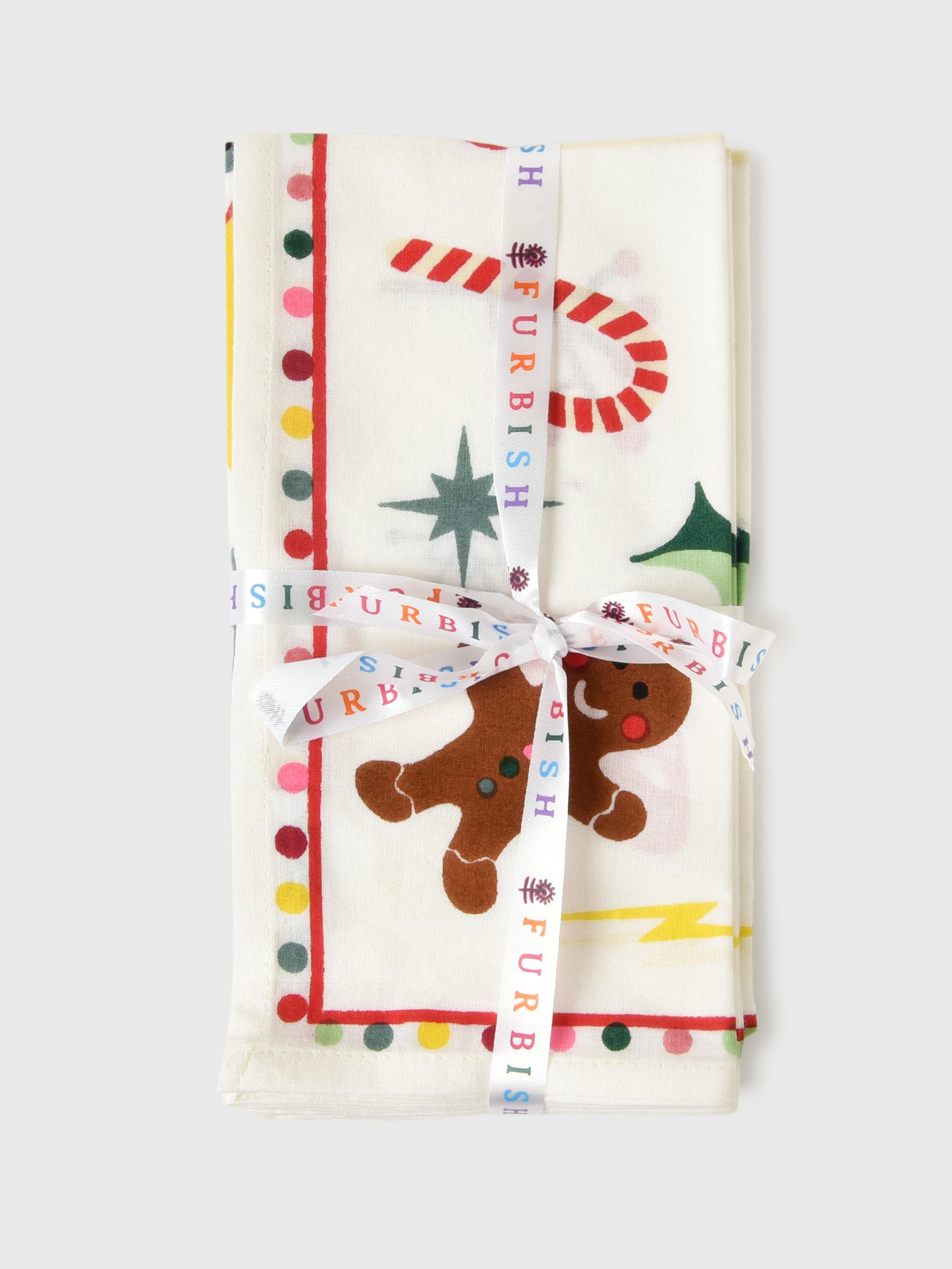 Furbish Christmas Napkin Set - Saint Bernard