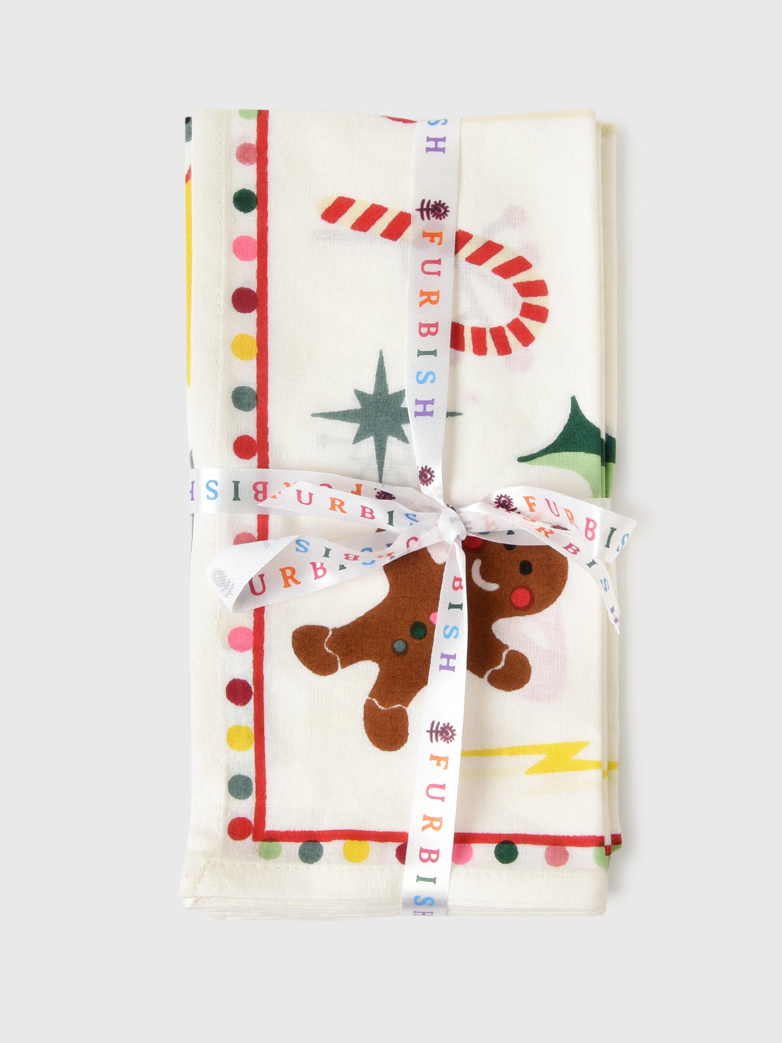 Furbish Christmas Napkin Set - Saint Bernard