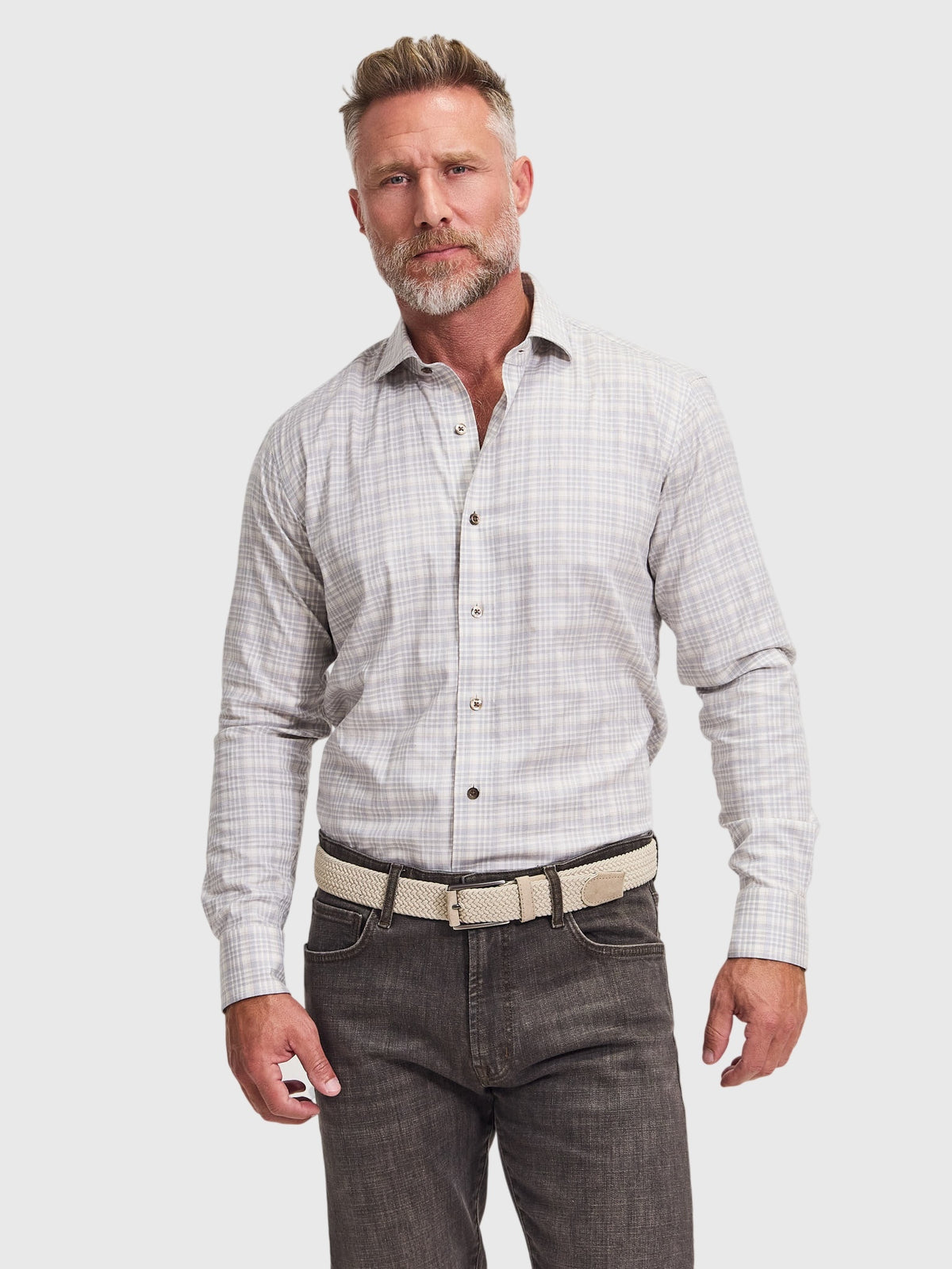 Rye51 Men's The Christopher Lightweight Flannel Shirt - Saint Bernard