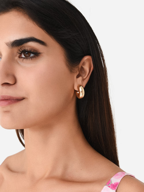 Alexa Leigh Women's Chubby Hoop Earrings