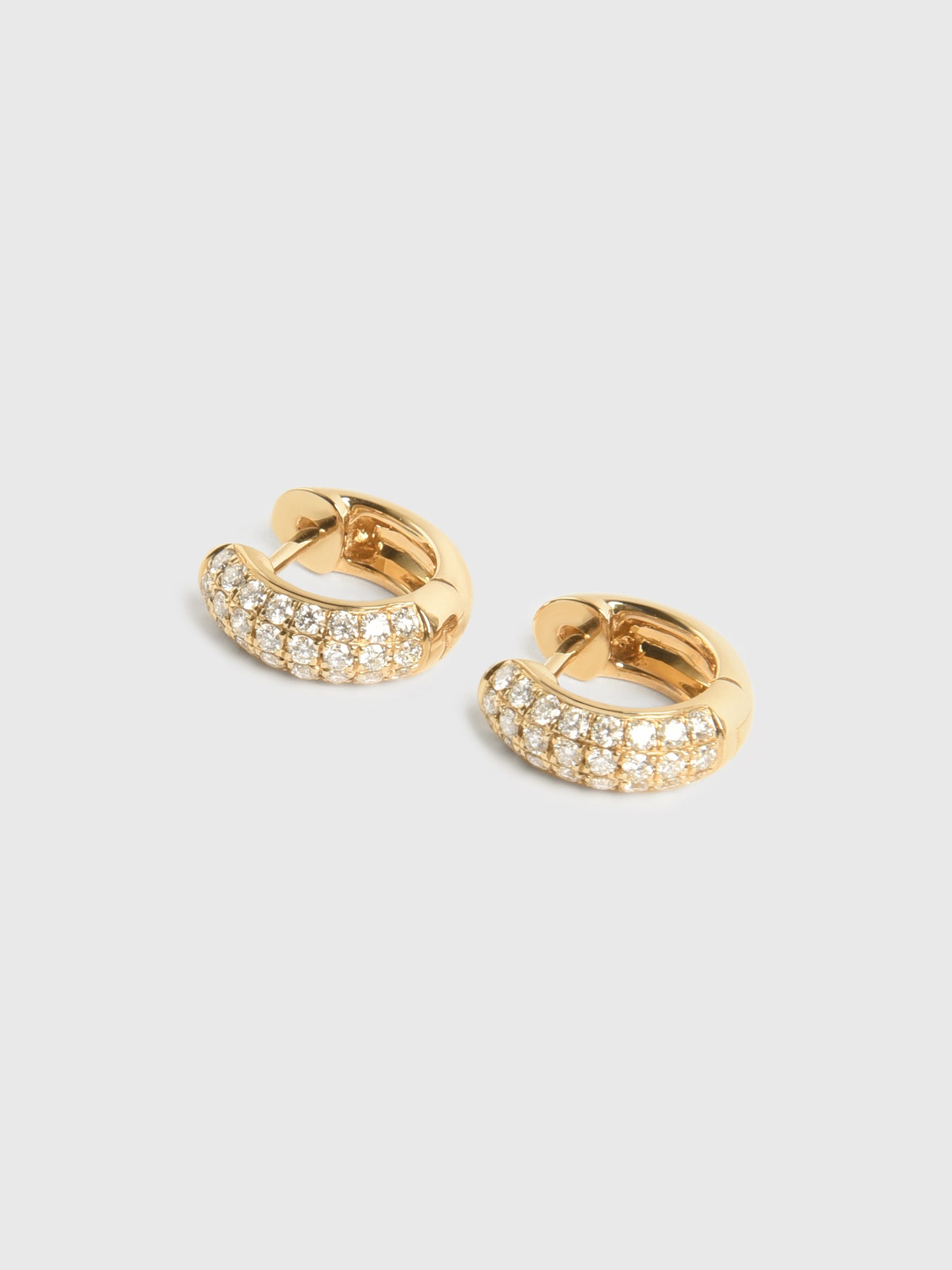 Francie B. Chunky Diamond Hoop Earrings - Saint Bernard