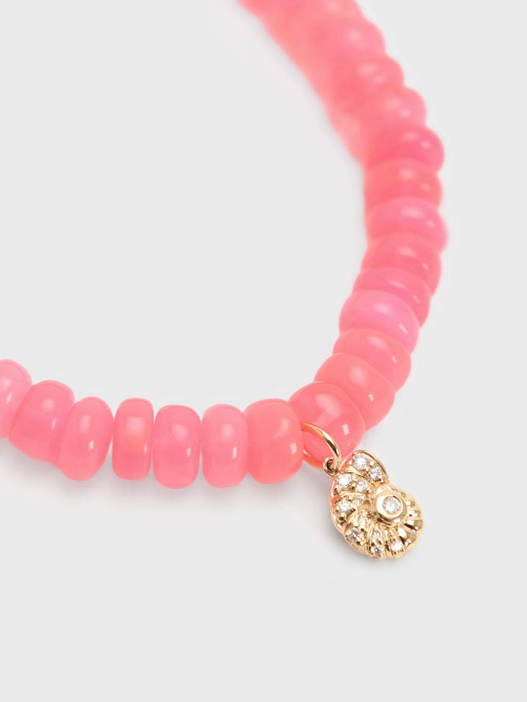 Sydney Evan Small Nautilus Charm Opal Rondelle Bracelet - Saint Bernard