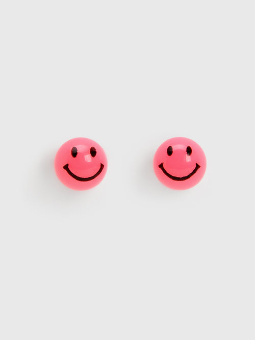 TAI Colored Smiley Face Stud Earrings - Saint Bernard