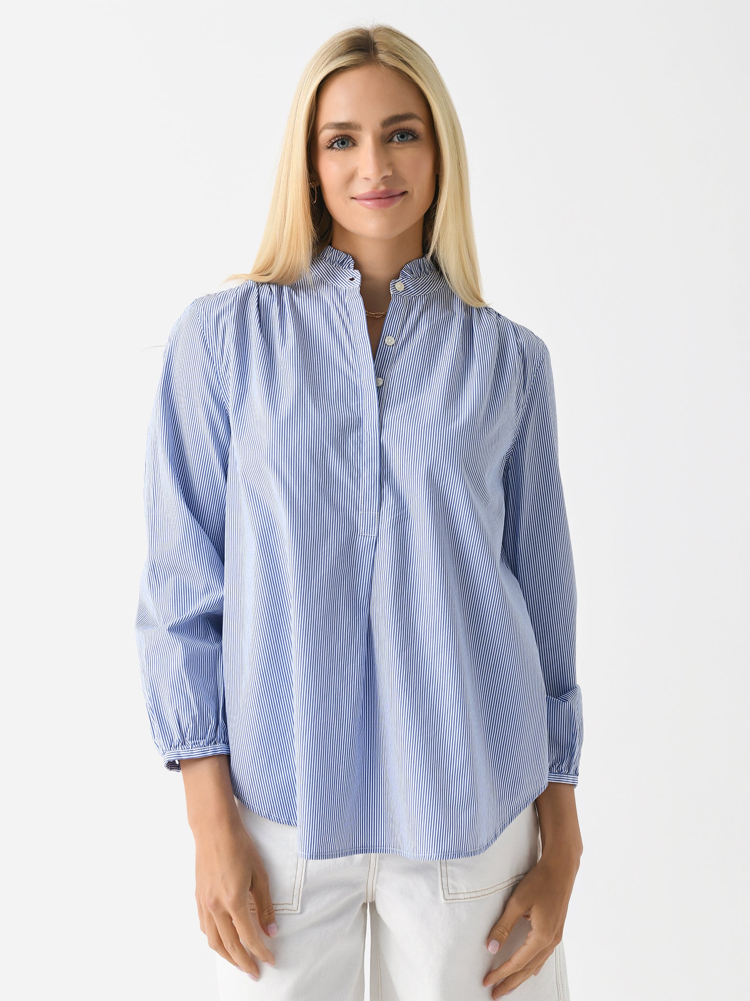 Trovata Women's Sara B Henley Shirt - Saint Bernard