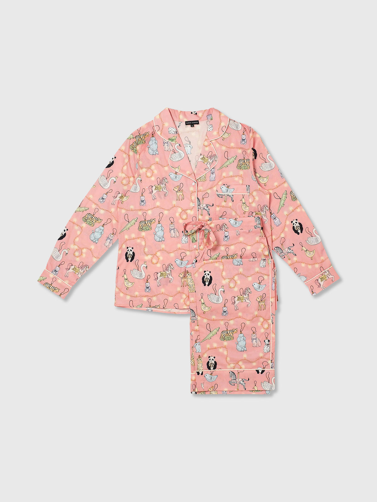 Karen Mabon Women's Classic Long Sleeve Pajama Set - Saint Bernard