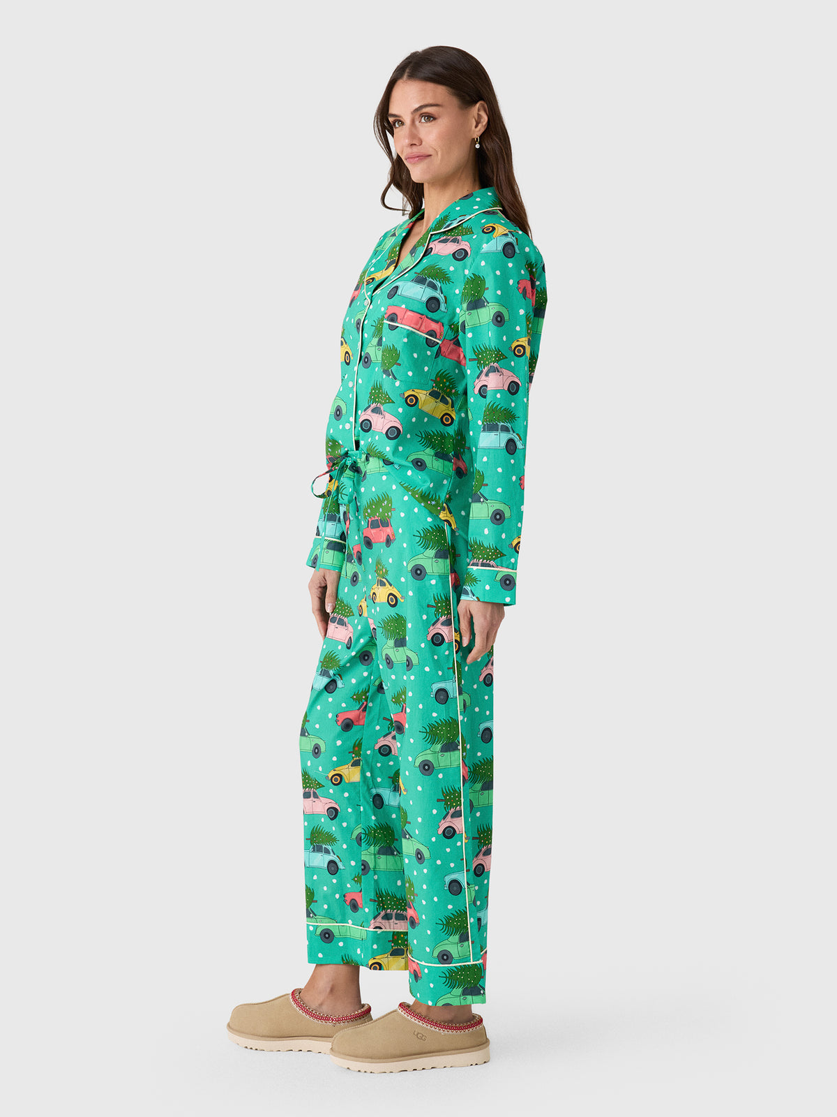 Karen Mabon Women's Classic Long Sleeve Pajama Set - Saint Bernard