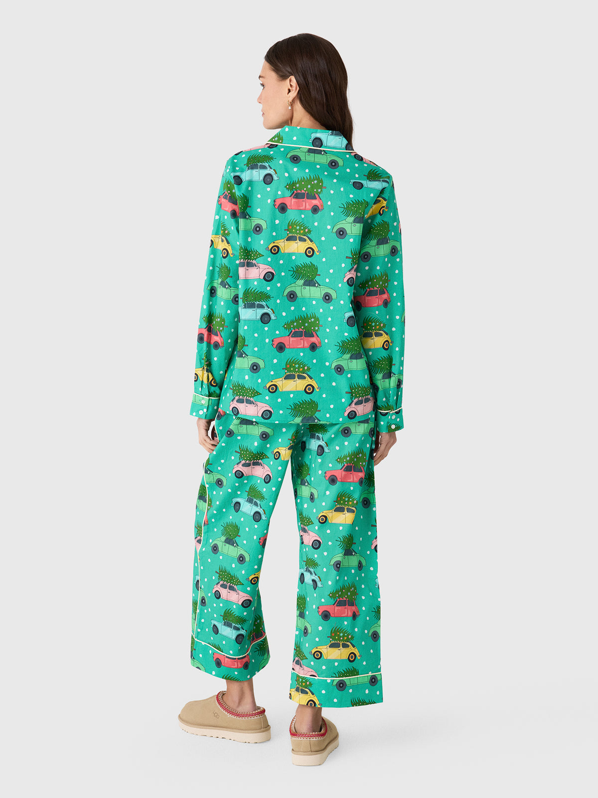 Karen Mabon Women's Classic Long Sleeve Pajama Set - Saint Bernard