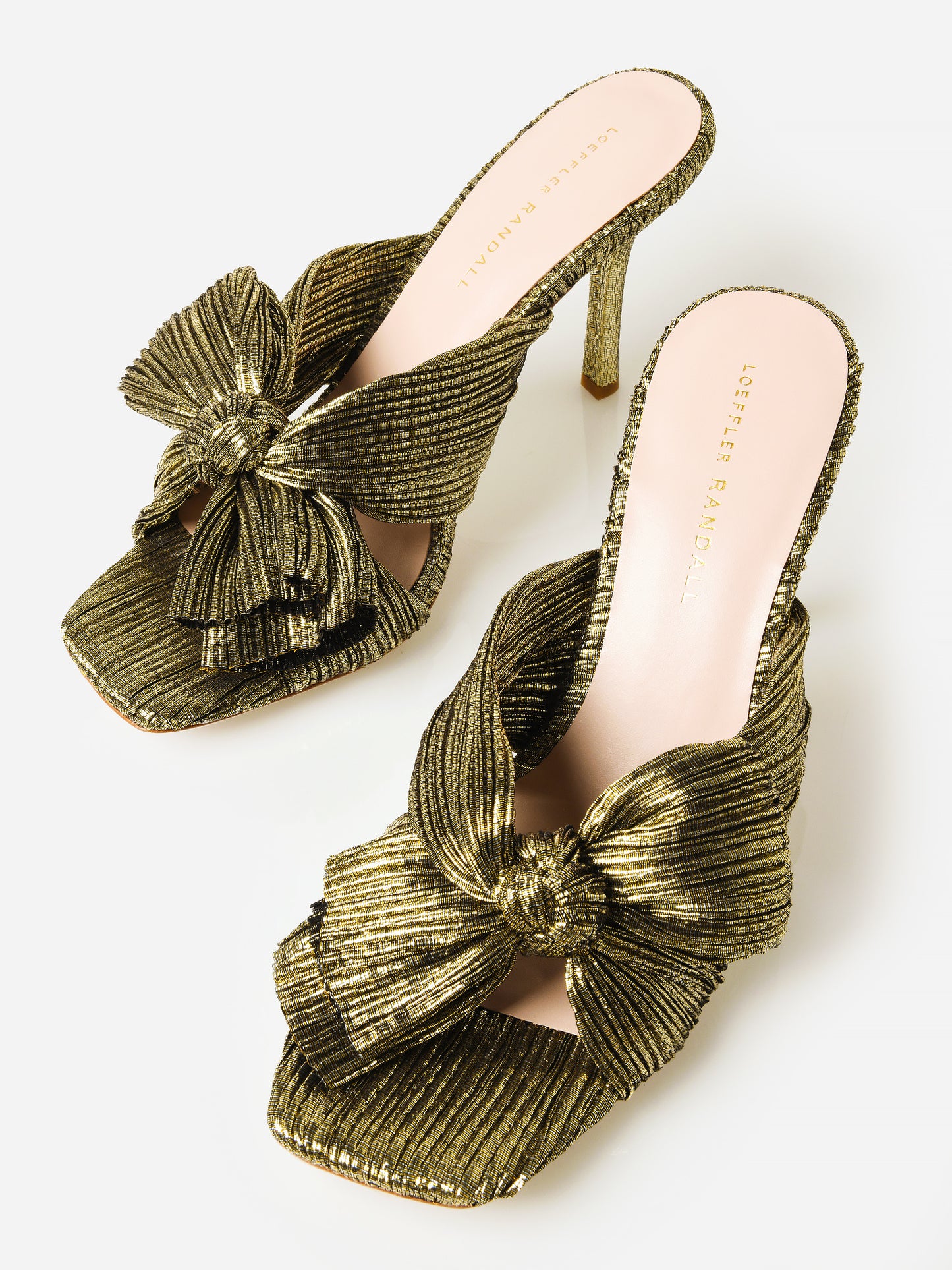 Loeffler Randall Women's Claudia Pleated Bow Mule - Saint Bernard