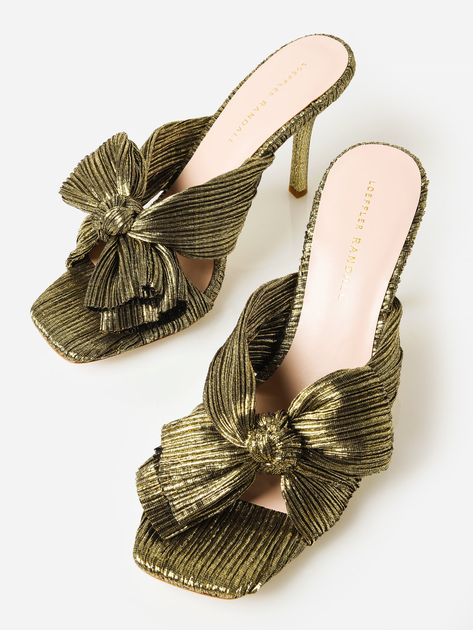 Loeffler Randall Women's Claudia Pleated Bow Mule - Saint Bernard