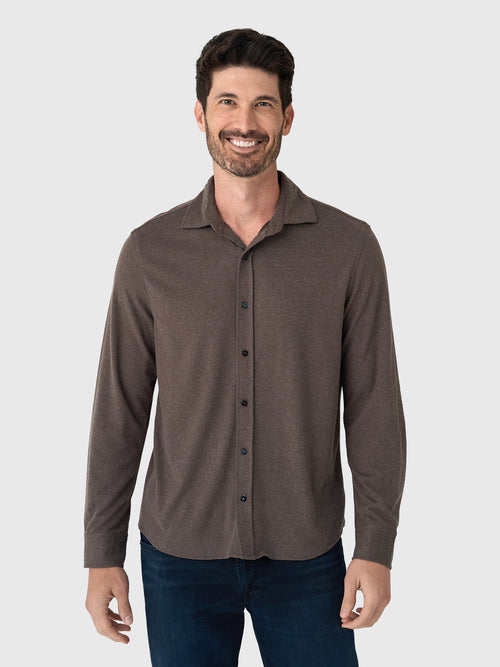 RYE51 Men's The Claude Cashmere Tech Button-Down Shirt
