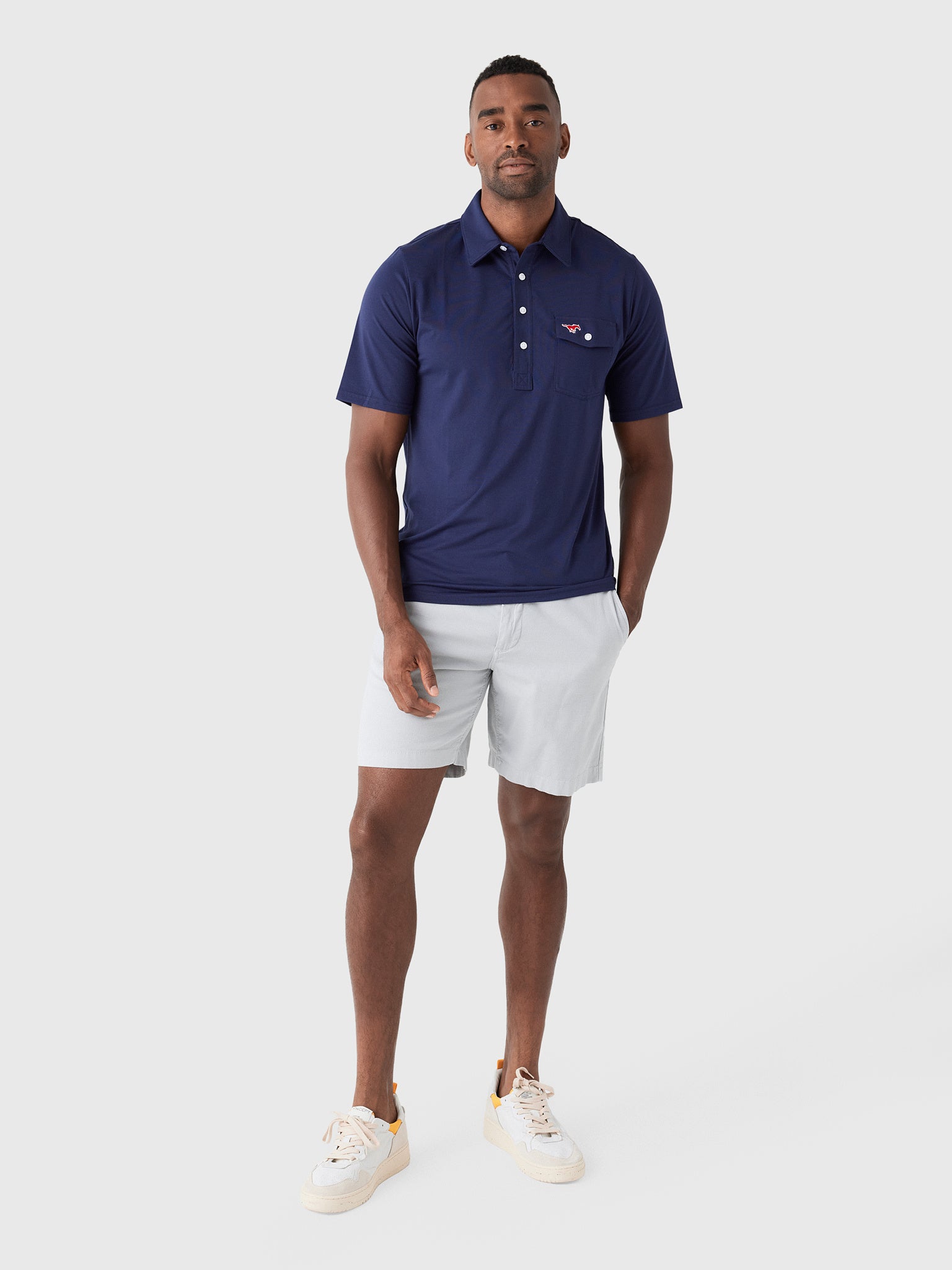 Criquet Men's Southern Methodist University Coach's Performance Players Polo - Saint Bernard