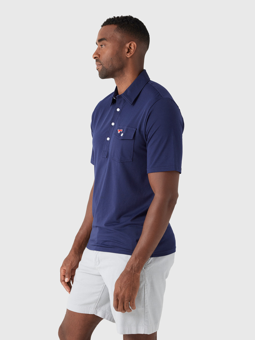Criquet Men's Southern Methodist University Coach's Performance Players Polo - Saint Bernard