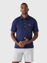 Criquet Men's Southern Methodist University Coach's Performance Players Polo - Saint Bernard