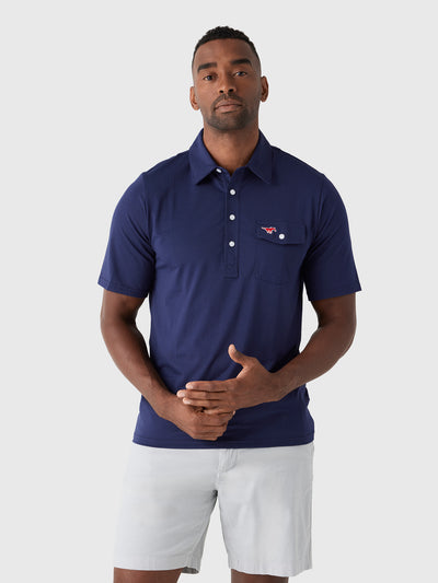 Criquet Men's Southern Methodist University Coach's Performance Players Polo - Saint Bernard