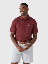 Criquet Men's Texas A&M University Coach's Performance Players Polo - Saint Bernard