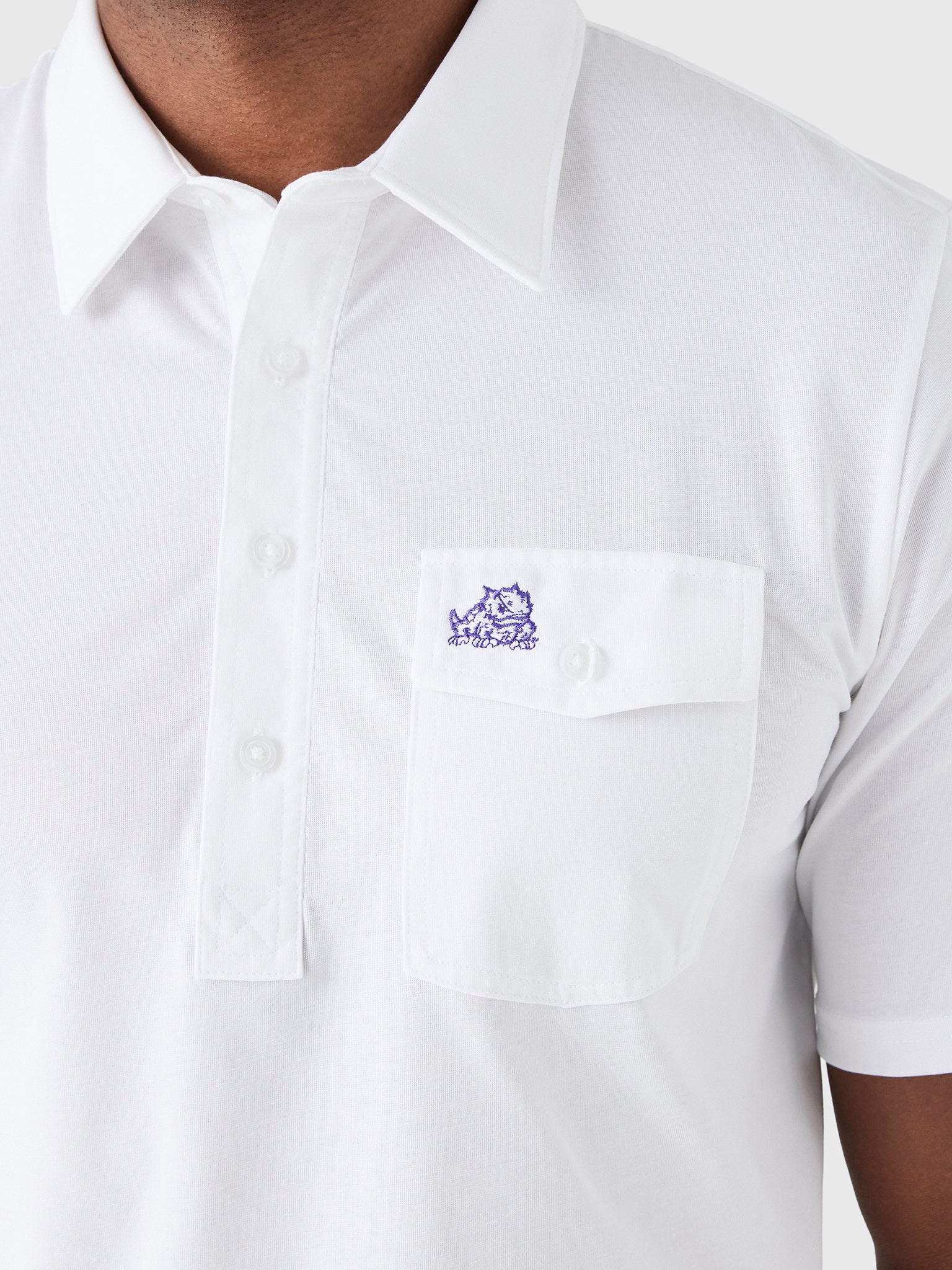 Criquet Men's Texas Christian University Coach's Performance Players Polo - Saint Bernard