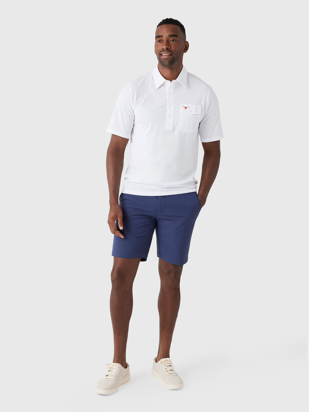 Criquet Men's University of Texas Coach's Performance Players Polo - Saint Bernard