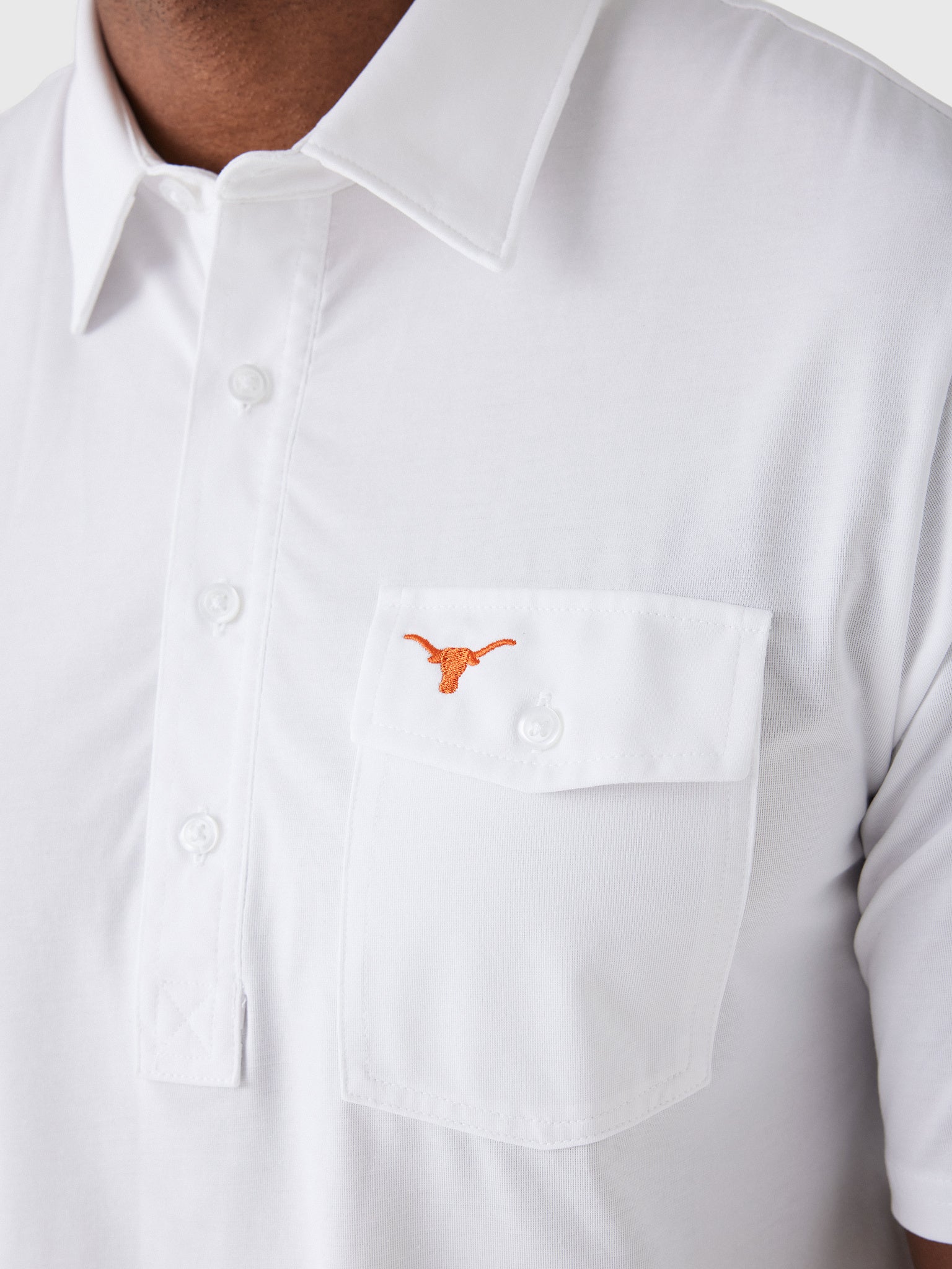 Criquet Men's University of Texas Coach's Performance Players Polo - Saint Bernard