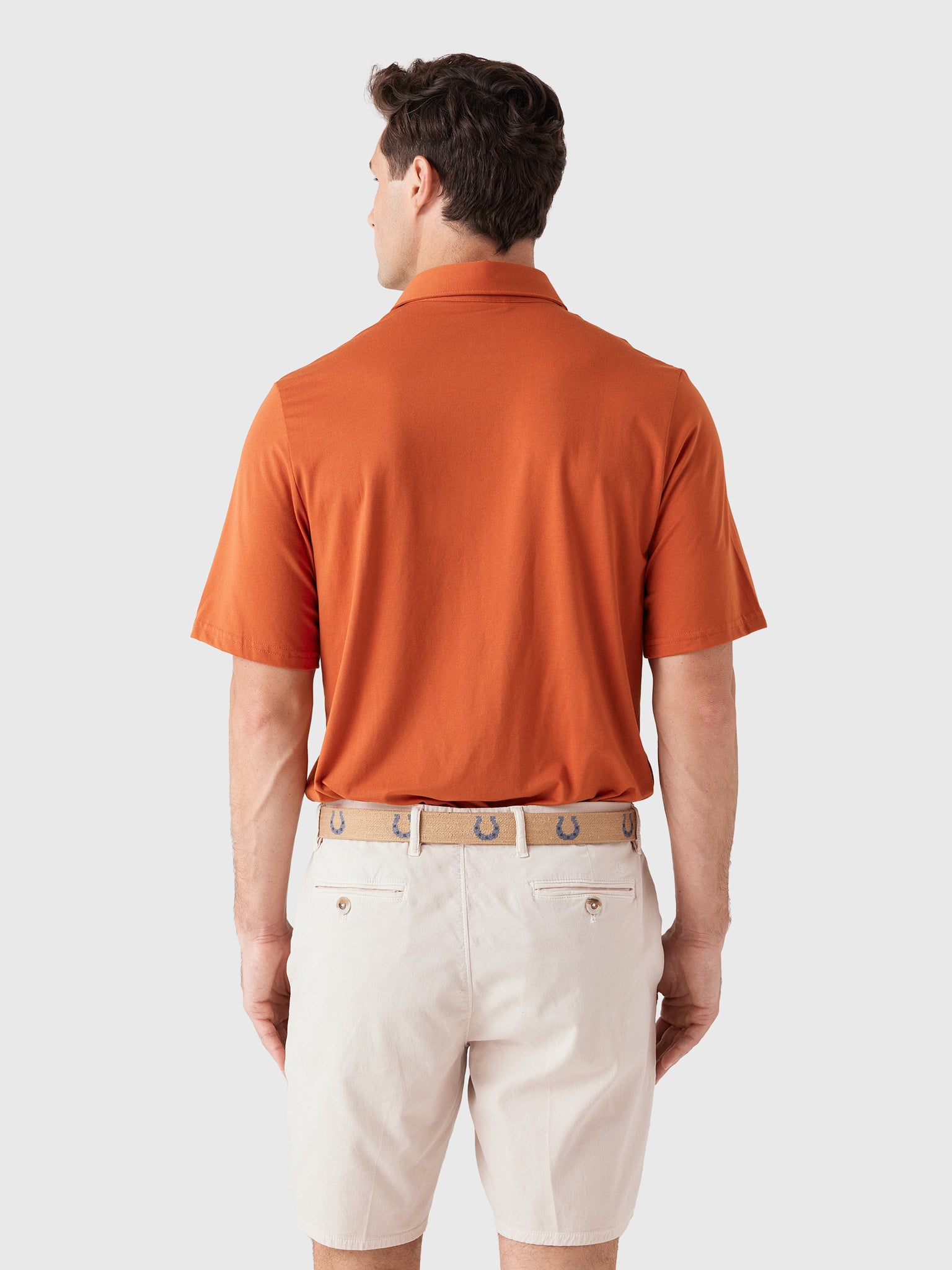 Criquet Men's University of Texas Coach's Performance Players Polo - Saint Bernard