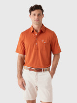 Criquet Men's University of Texas Coach's Performance Players Polo - Saint Bernard
