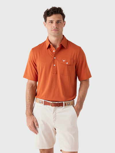 Criquet Men's University of Texas Coach's Performance Players Polo - Saint Bernard