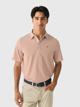 Criquet Men's University of Texas Performance Sport Range Polo - Saint Bernard
