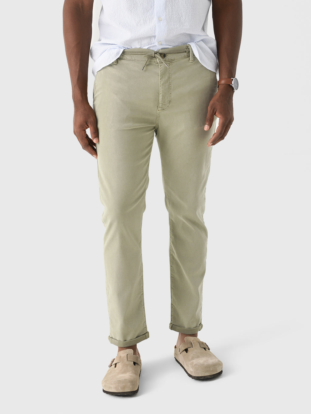 RYE51 Men's Cotton Linen Lounge Jogger - Saint Bernard