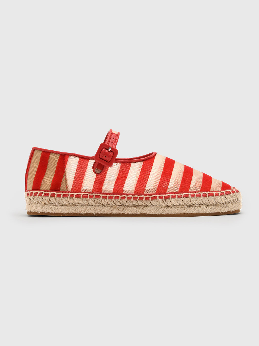 Loeffler Randall Women's Clover Mesh Espadrille Flat - Saint Bernard