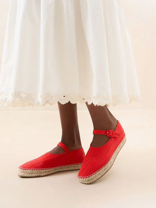 Loeffler Randall Women's Clover Moiré Espadrille Flat